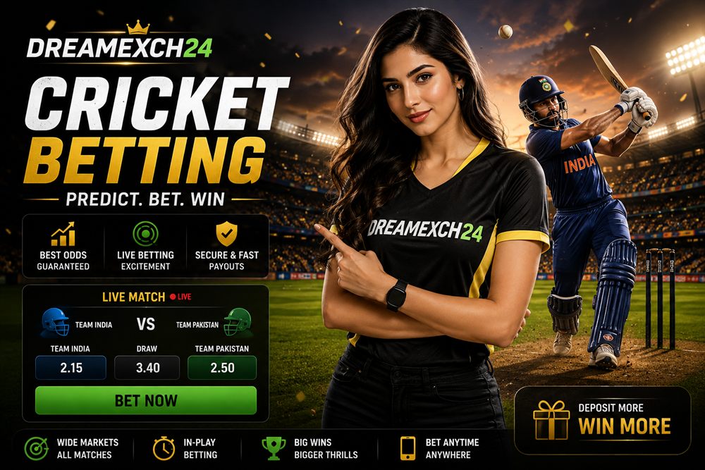 Live cricket betting markets moving in-play on Dreamexch24